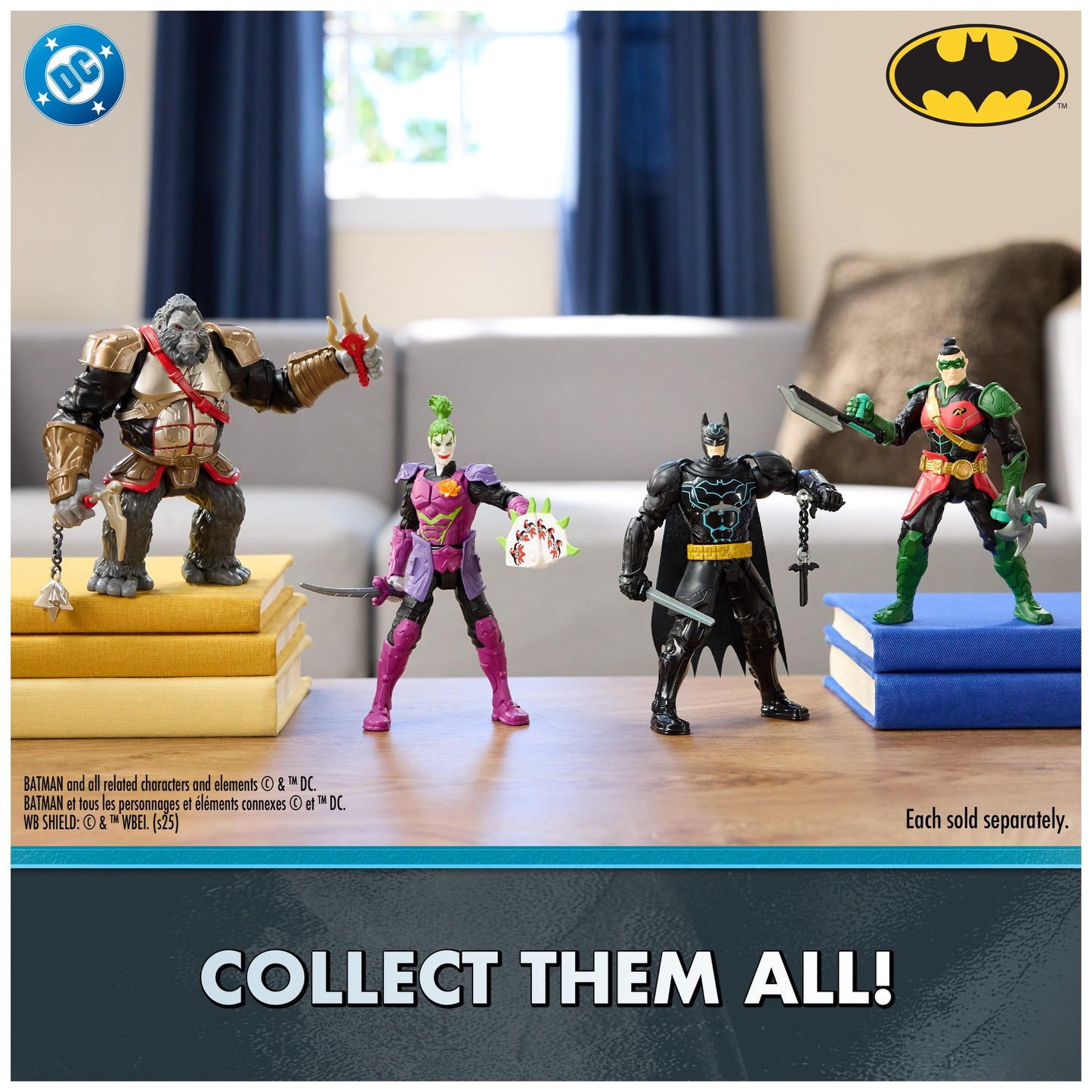 DC Comics Batman Battle Clash 6-Inch Ninja Strike Action Figure with 2 Ninja Accessories