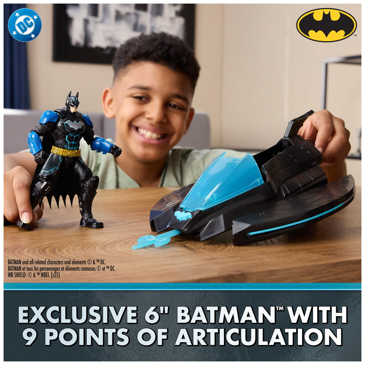 DC Comics Batman Ninja Strike Katana Blade Batwing with 6-Inch Ninja Batman Figure — 12-Inch Vehicle Playset