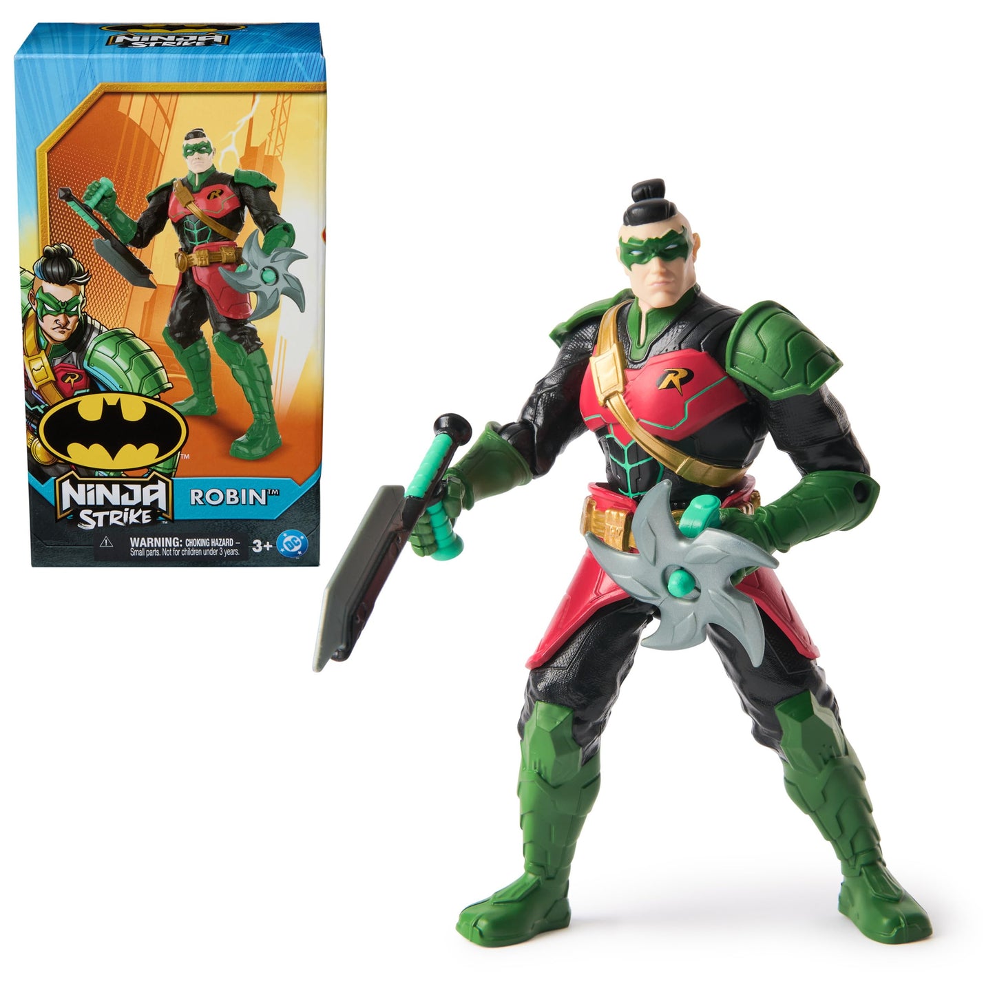 DC Comics Batman Ninja Strike Robin Battle Clash 6-Inch Action Figure with 2 Ninja Accessories