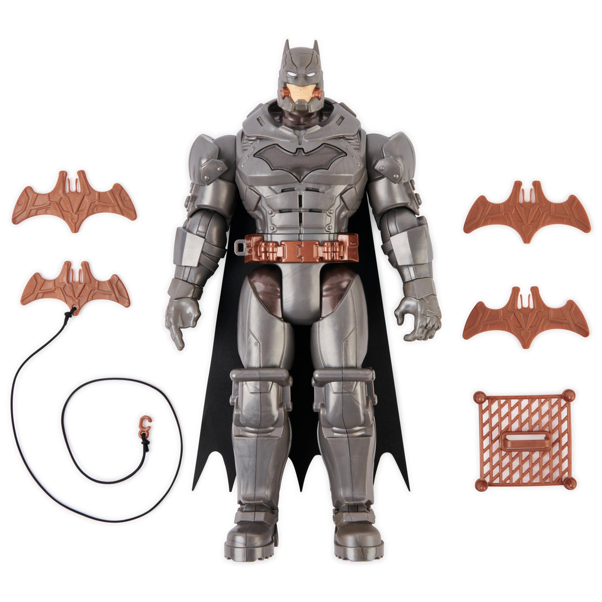 DC Comics Battle Strike Batman 12-Inch Action Figure – 5 Accessories & 20+ Sounds