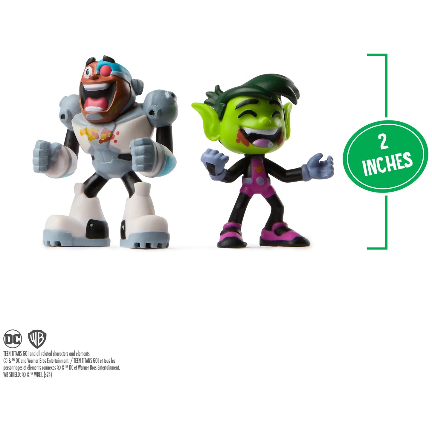 DC Comics Spin Master Teen Titans Go! Kitchen Chaos Dis-Play Set with Beast Boy & Cyborg – 4+ Playset