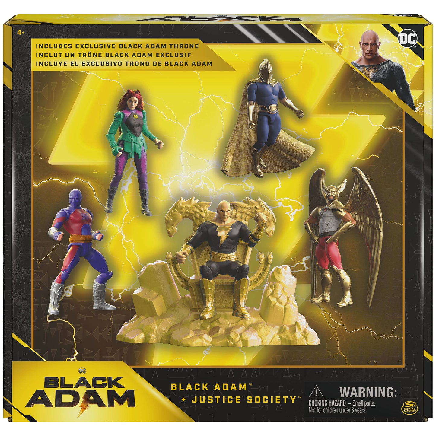 DC Comics Black Adam & Justice Society 4-Inch Figures with Exclusive Throne – Amazon Exclusive