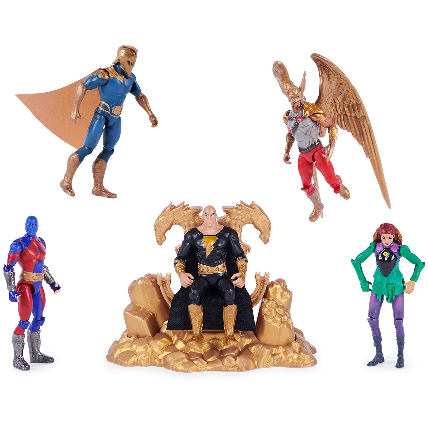 DC Comics Black Adam & Justice Society 4-Inch Figures with Exclusive Throne – Amazon Exclusive