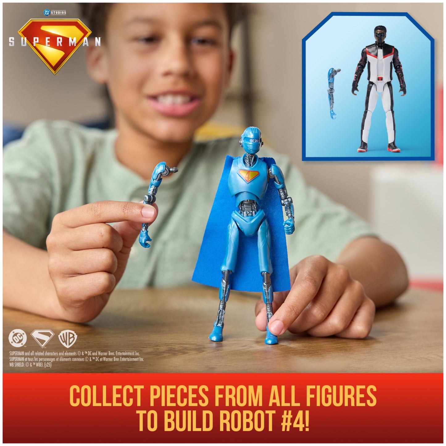 DC Comics Superman 6-Inch Action Figure – Authentic Movie Styling, Includes Mr. Terrific & More