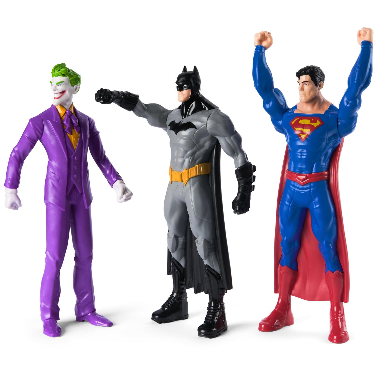 DC Comics The Joker Batman and Superman 3-Pack Action Figures – 9.5-Inch Collectible Set