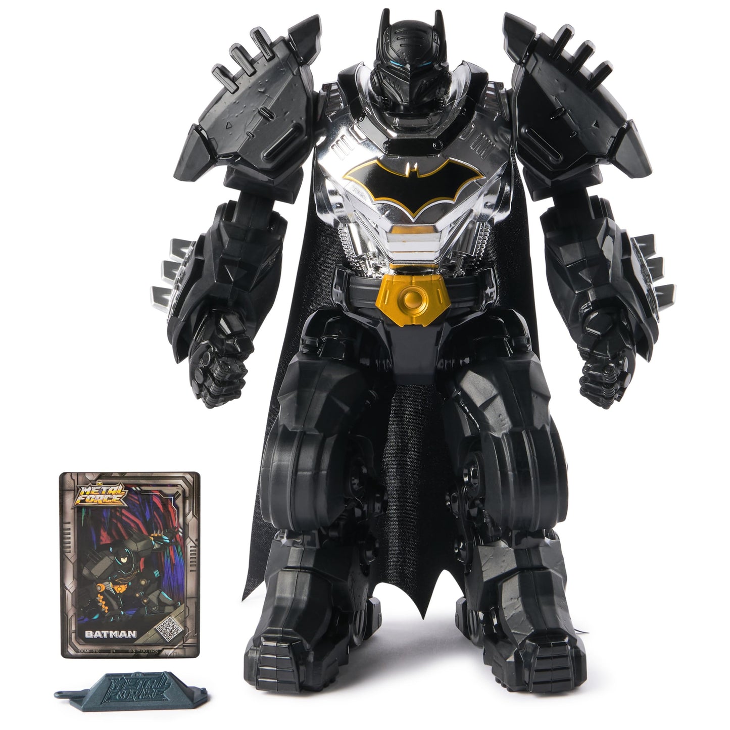DC Comics Metal Force Batman & Superman – 12-Inch Action Figures with Collectible Cards