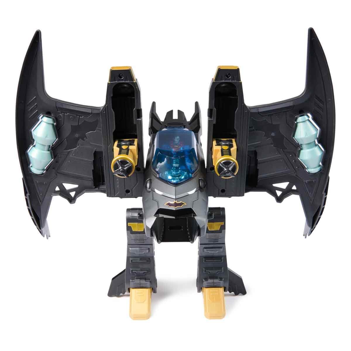 DC Comics Metal Force Transforming Batwing – 2-in-1 Playset with Batman & Superman