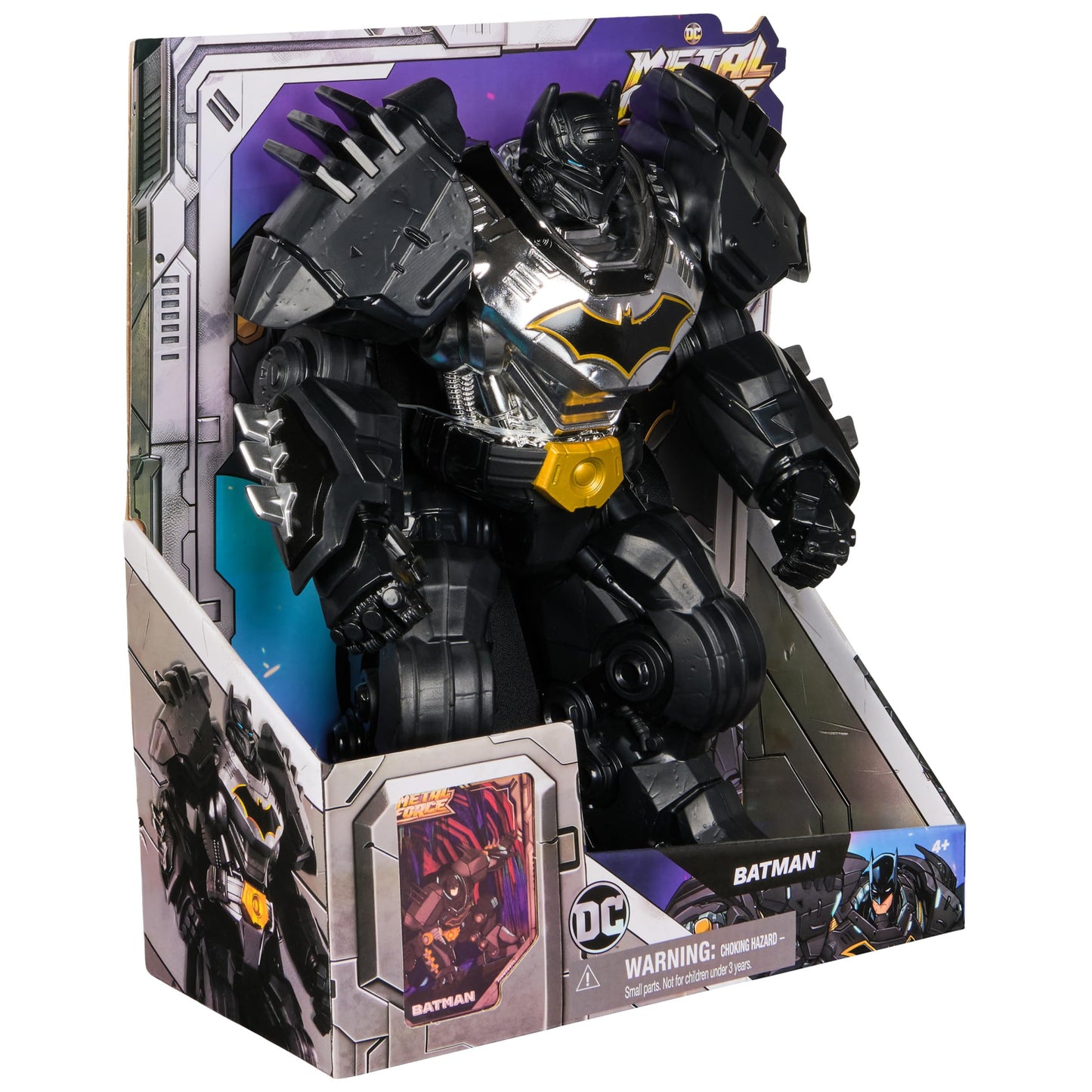 DC Comics Metal Force Batman & Superman – 12-Inch Action Figures with Collectible Cards