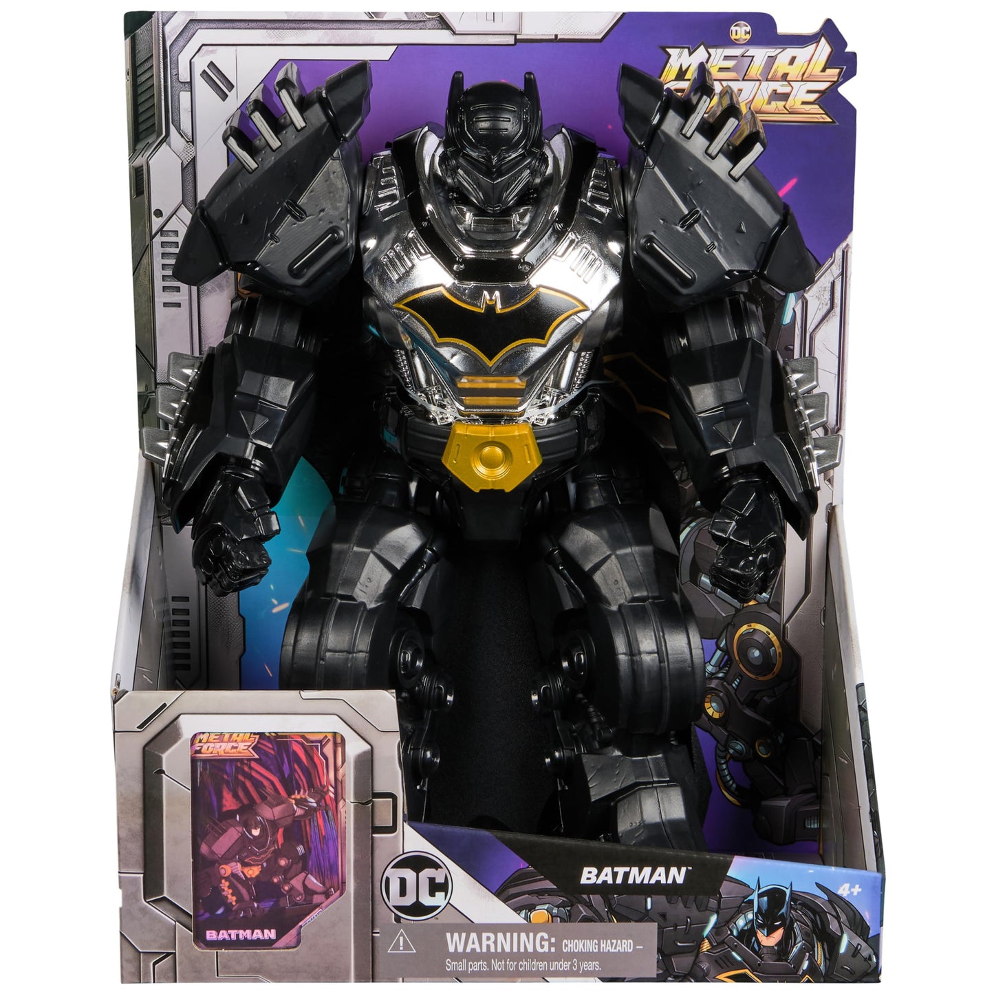 DC Comics Metal Force Batman & Superman – 12-Inch Action Figures with Collectible Cards