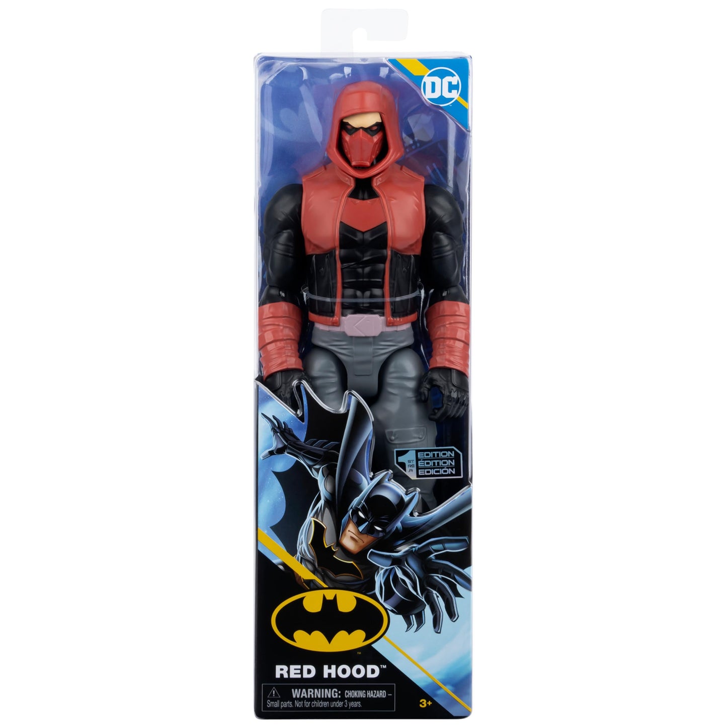 DC Comics 12-Inch Red Hood Action Figure – Poseable Batman Toy for Kids 3+