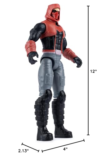 DC Comics 12-Inch Red Hood Action Figure – Poseable Batman Toy for Kids 3+
