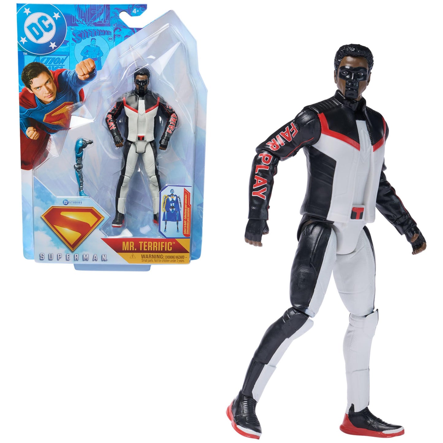 DC Comics Superman 6-Inch Action Figure – Authentic Movie Styling, Includes Mr. Terrific & More