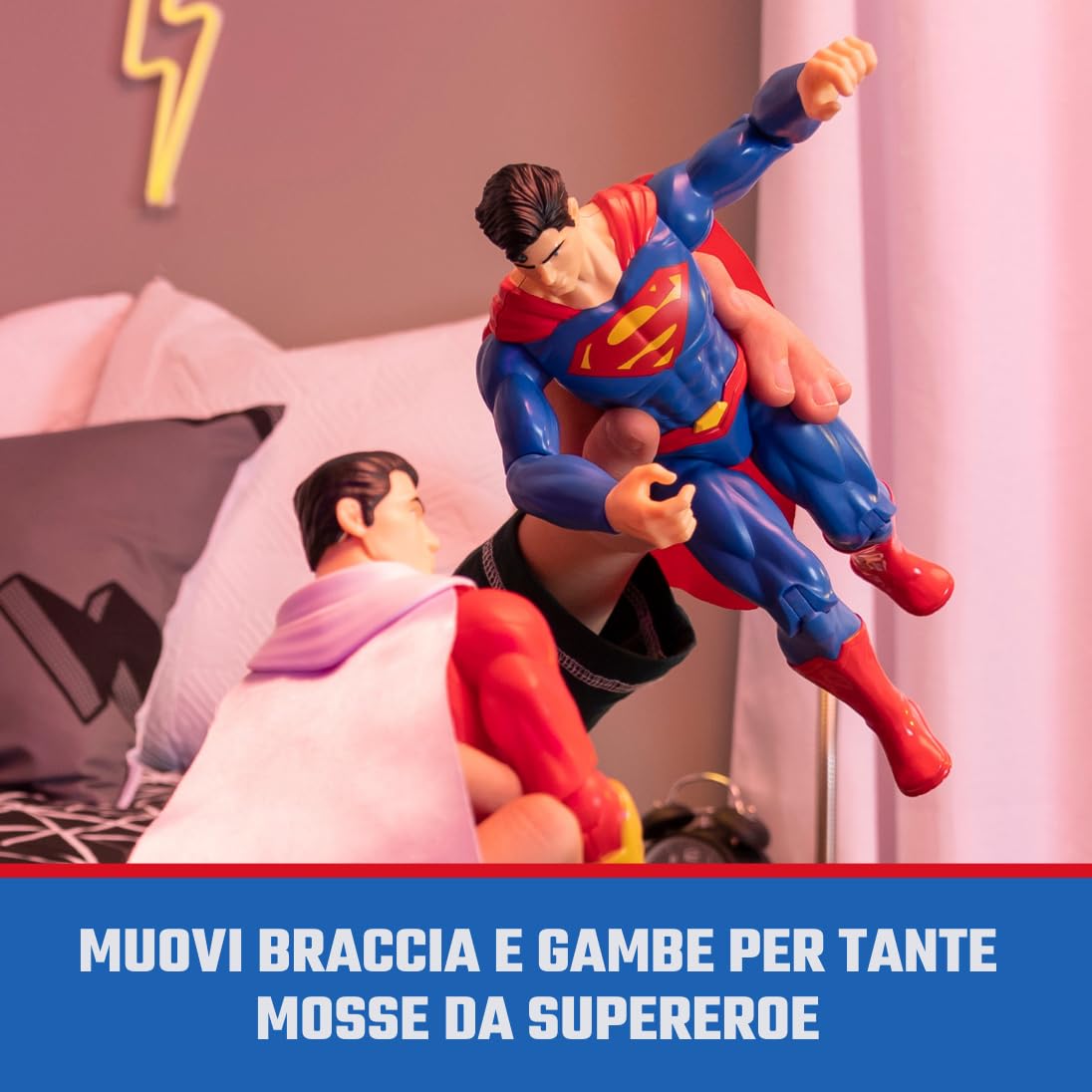 DC Comics 12-Inch Superman Action Figure – Collectible Kids Toys for Boys & Girls