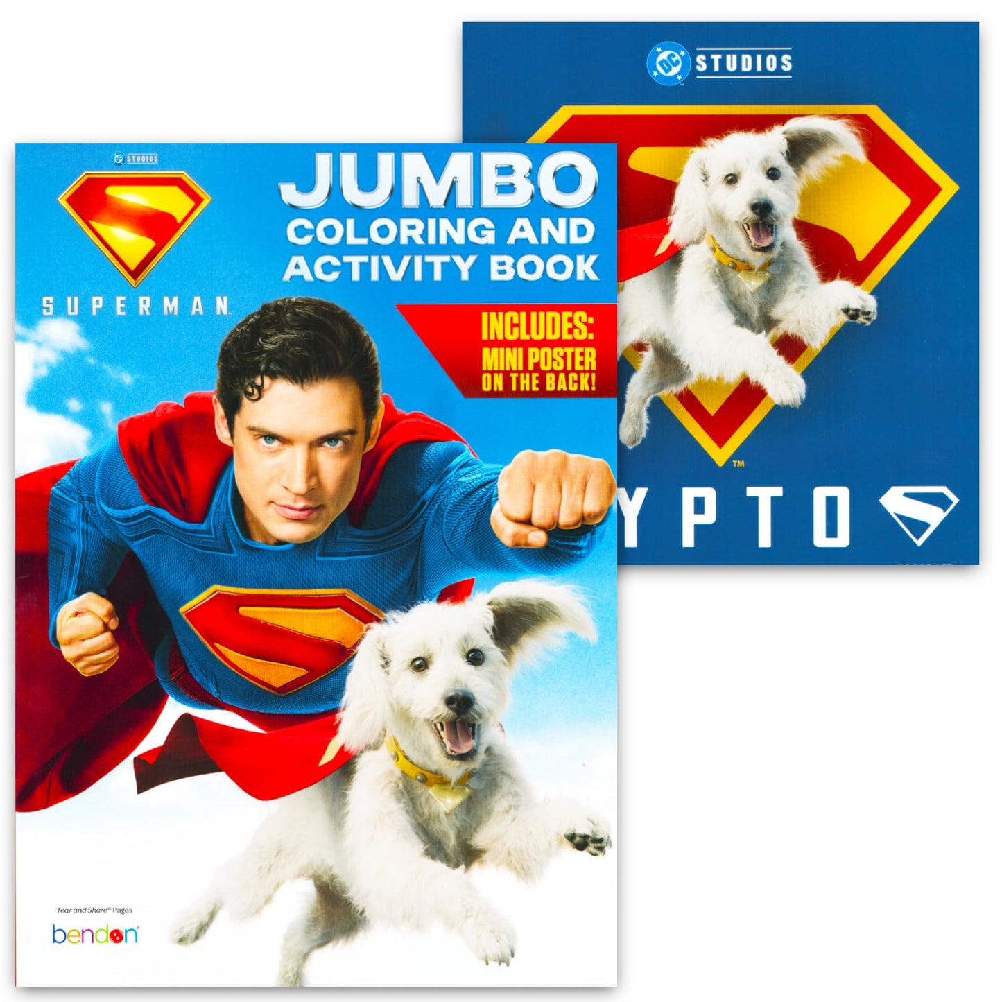 DC Comics Superman Coloring and Activity Book Set (2 Books) – 96 Pages Each