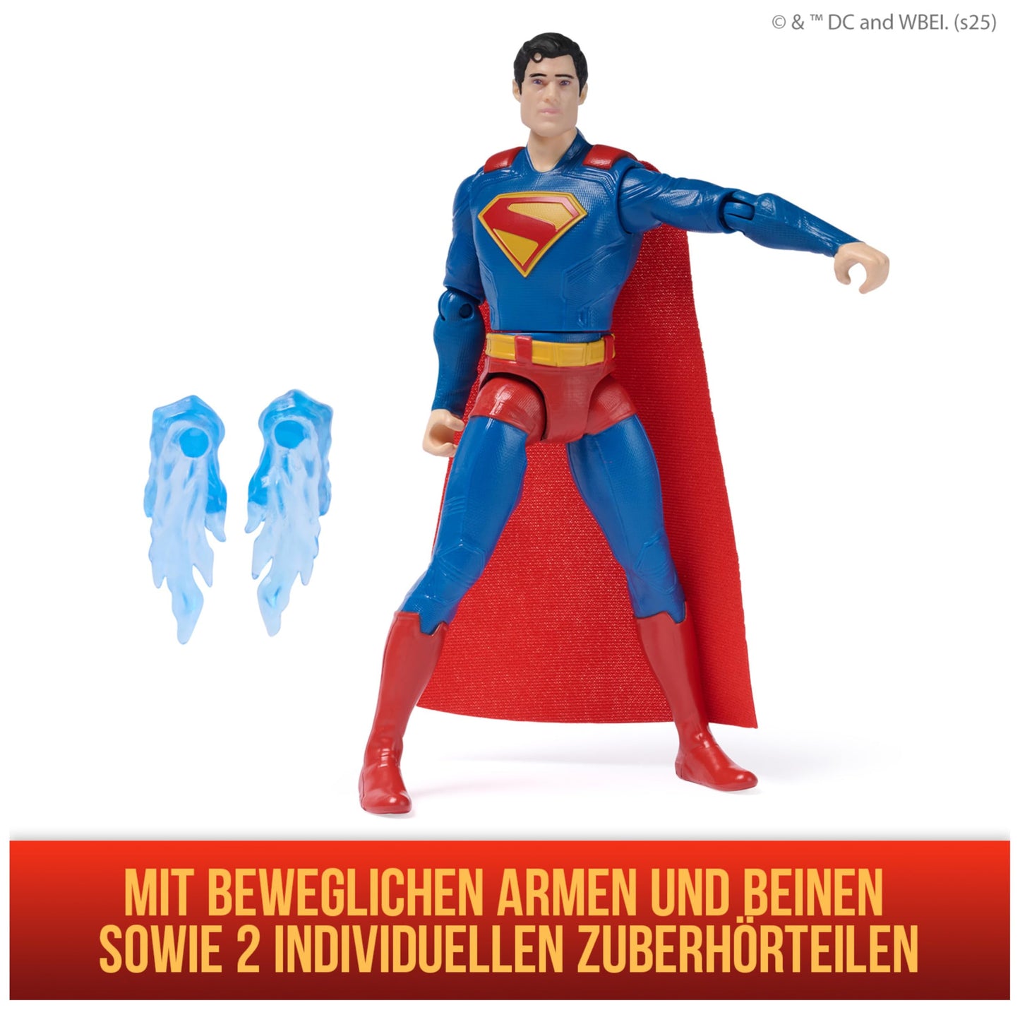 DC Comics Superman Epic Strike Action Figure – 6-Inch, Authentic Movie Styling, Includes 2 Accessories