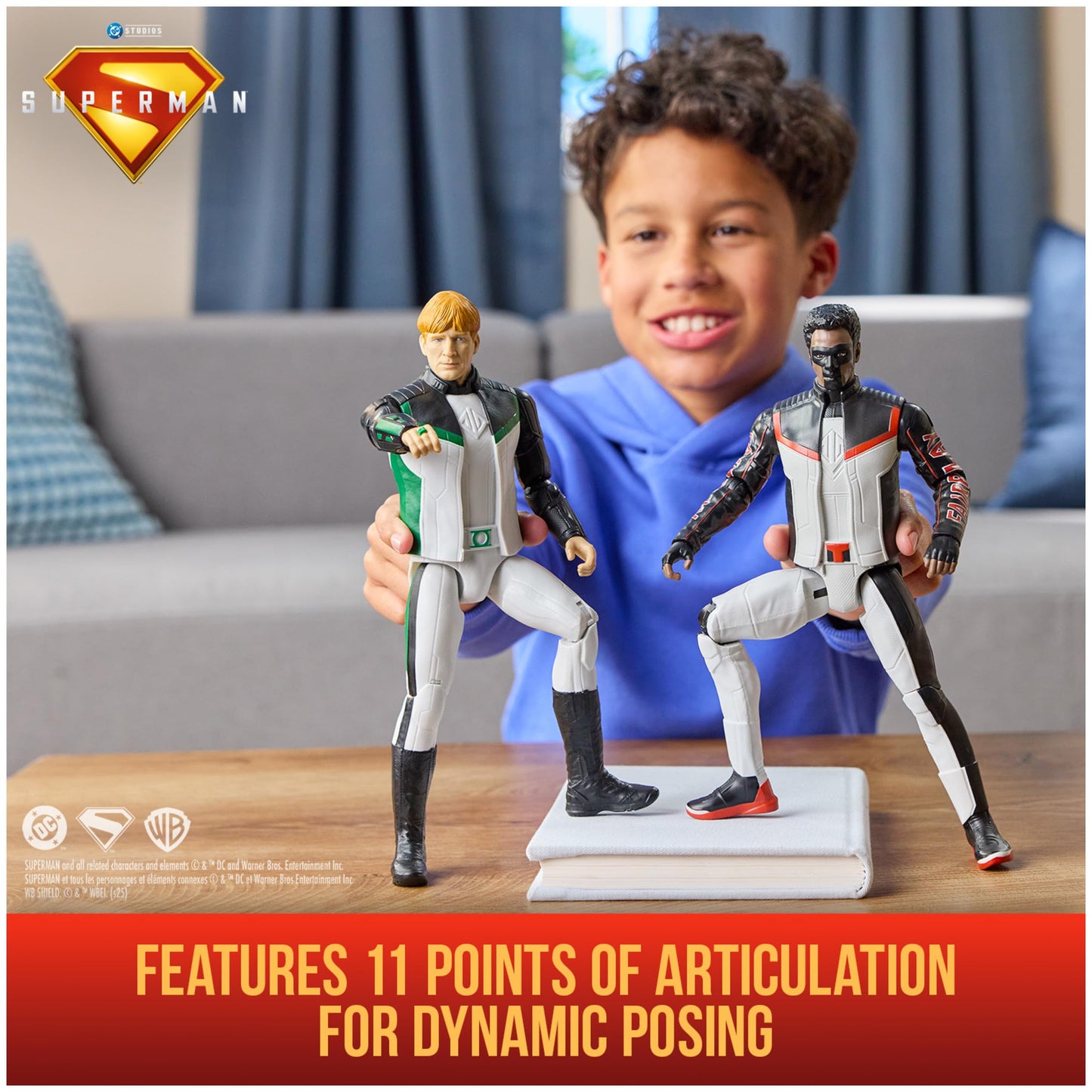 DC Comics 12-Inch 4-Pack Action Figures – Superman, Green Lantern, Hawkgirl & Mr. Terrific