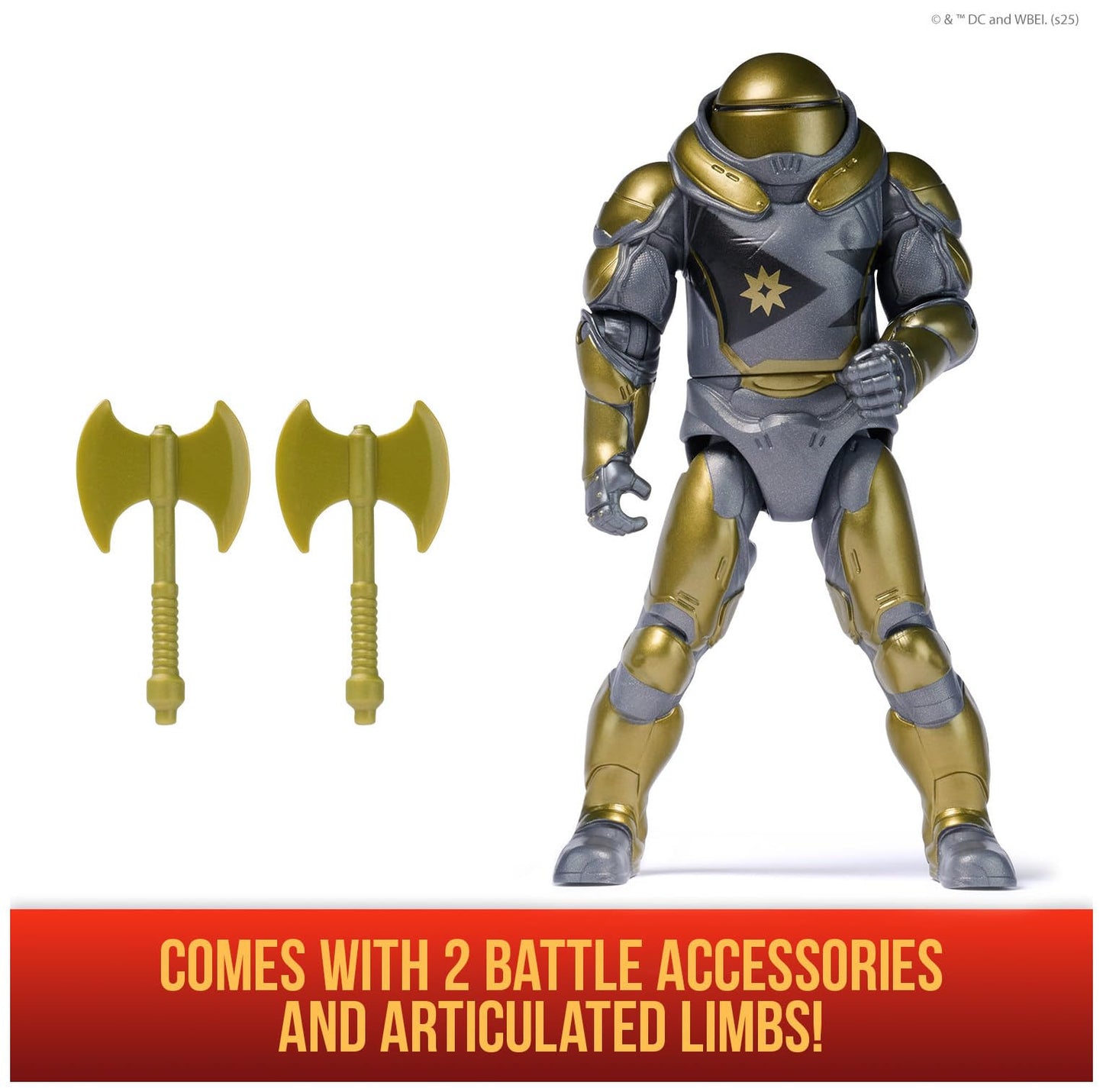 DC Comics Superman Hammer of Boravia Epic Strike Figure – 6-Inch with 2 Accessories