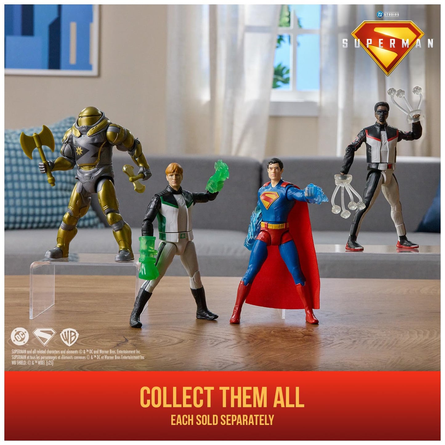 DC Comics Superman Hammer of Boravia Epic Strike Figure – 6-Inch with 2 Accessories