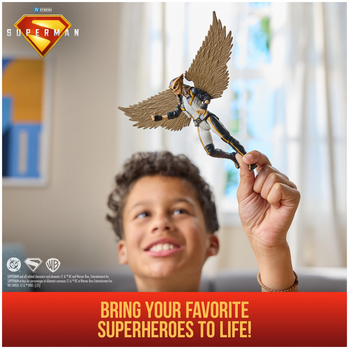 DC Comics Superman & Hawkgirl 6-Inch Action Figure – Authentic Movie Styling for Kids & Collectors