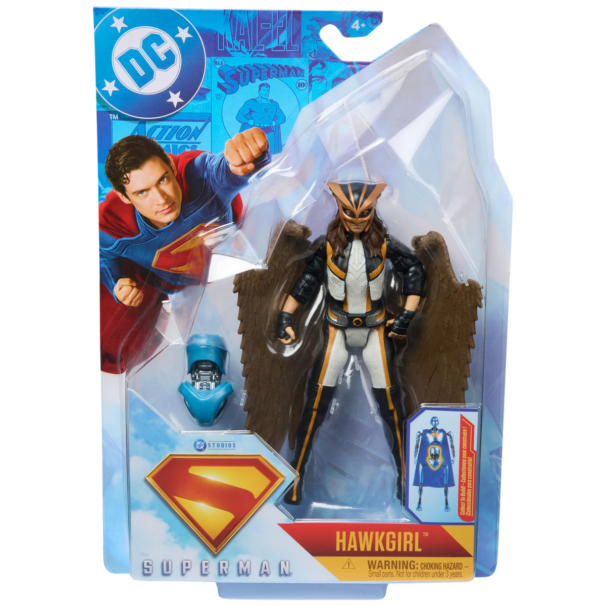 DC Comics Superman & Hawkgirl 6-Inch Action Figure – Authentic Movie Styling for Kids & Collectors