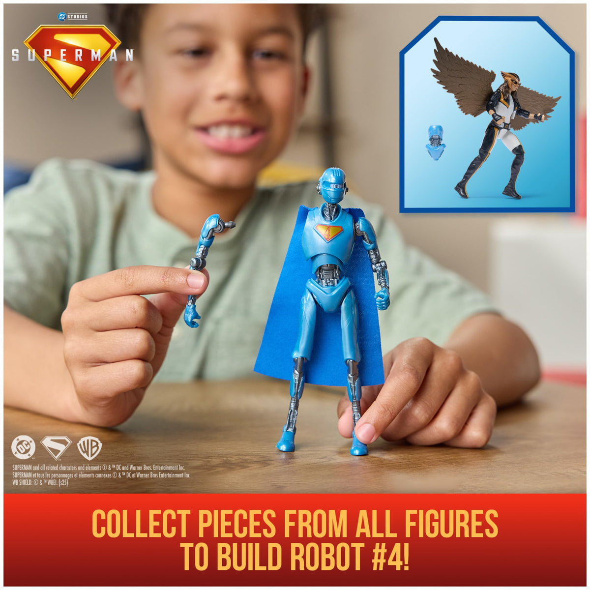 DC Comics Superman & Hawkgirl 6-Inch Action Figure – Authentic Movie Styling for Kids & Collectors