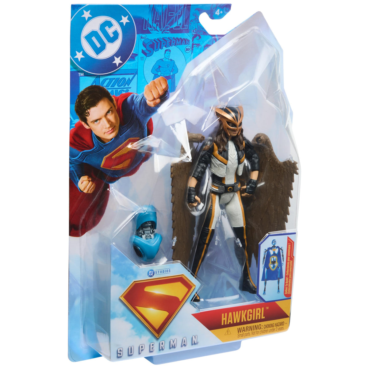 DC Comics Superman & Hawkgirl 6-Inch Action Figure – Authentic Movie Styling for Kids & Collectors