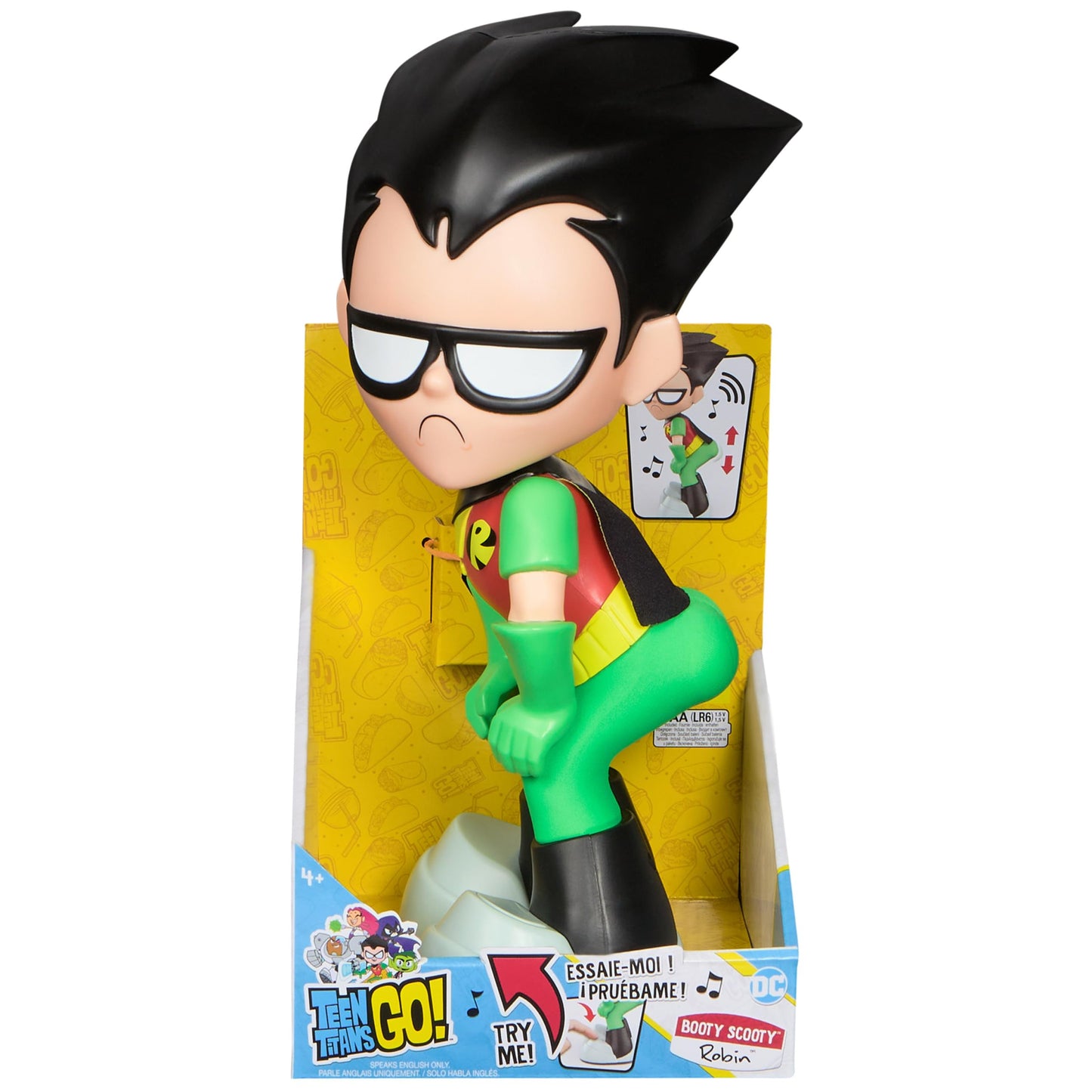 DC Comics Teen Titans Go! Booty Scooty Robin – Dancing Figure with Music (Ages 4+)