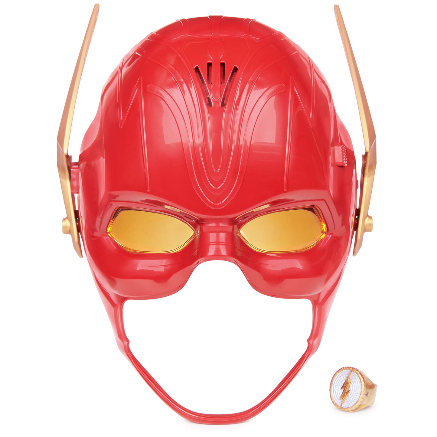 DC Comics The Flash Hero Set — Mask with Visor & Ring, 10+ Sounds & Lights for Kids 4+