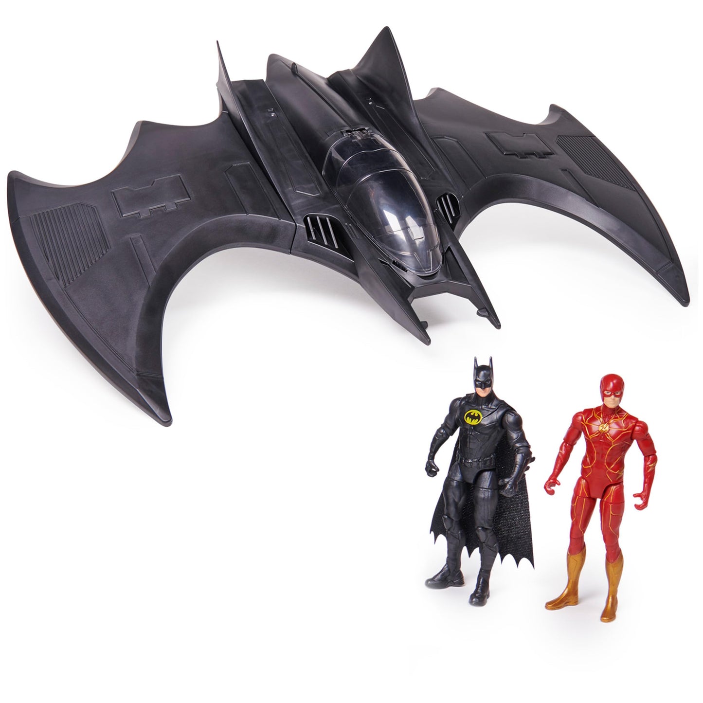 DC Comics The Flash Ultimate Batwing Set – The Flash & Batman 4-Inch Action Figures