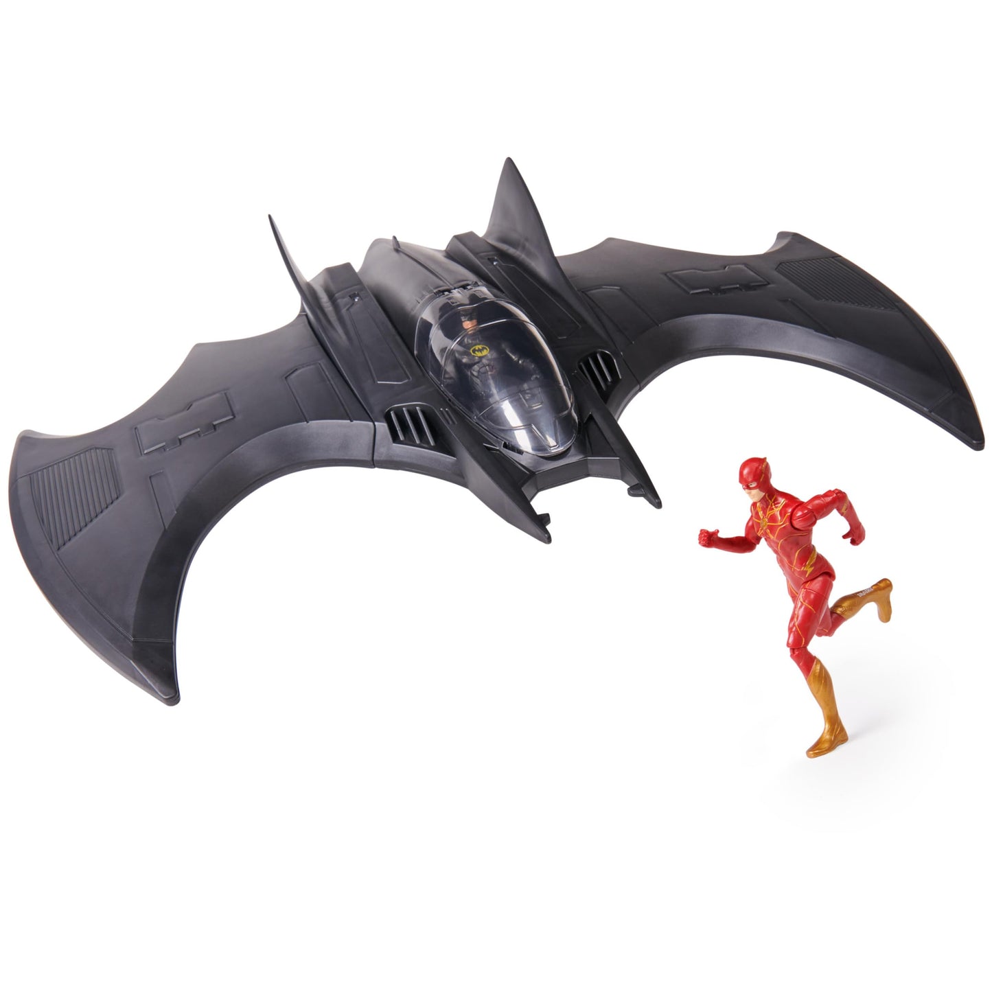 DC Comics The Flash Ultimate Batwing Set – The Flash & Batman 4-Inch Action Figures