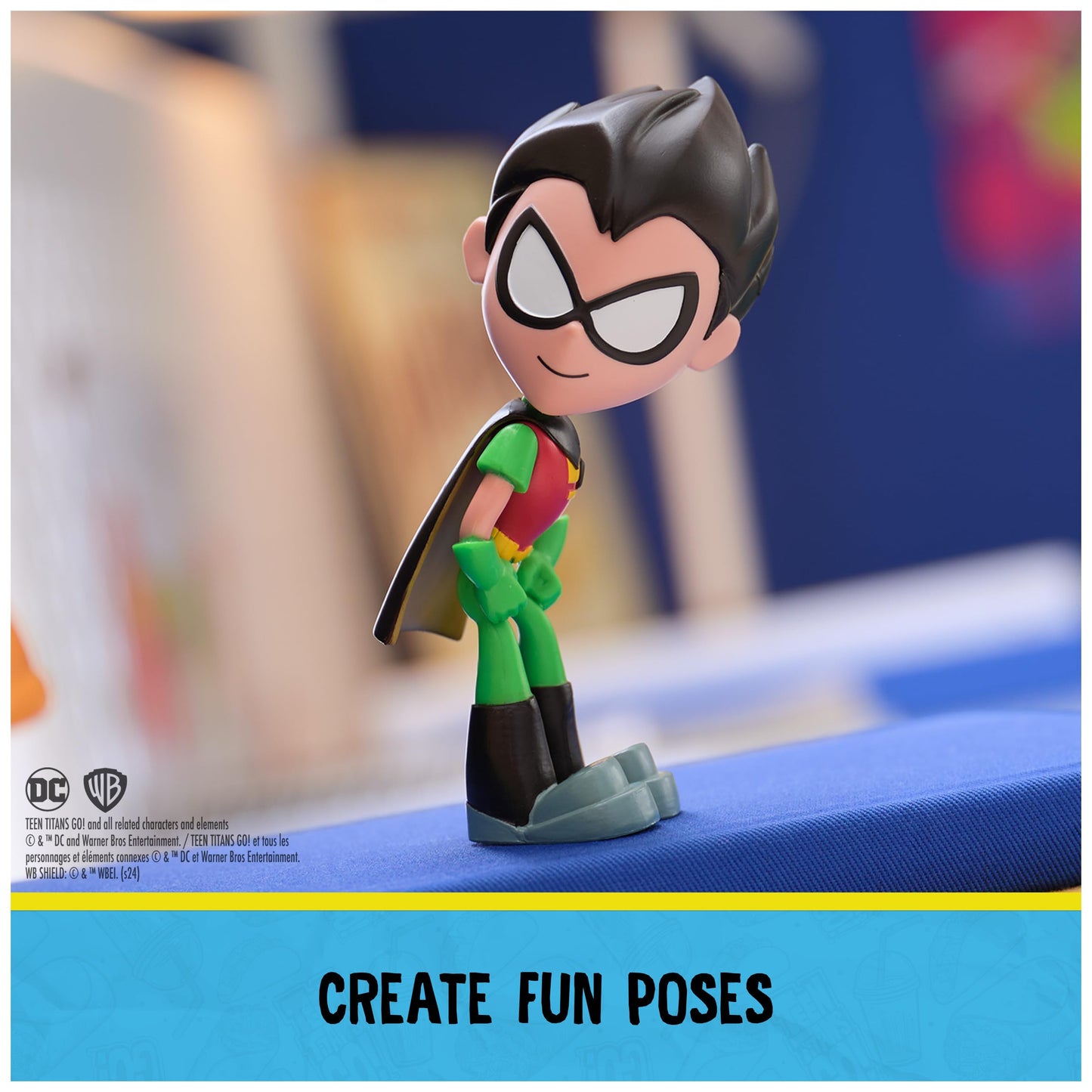 DC Comics Teen Titans Go! Twisty Titans Robin – Flexible 6-Inch Action Figure for Kids 4+
