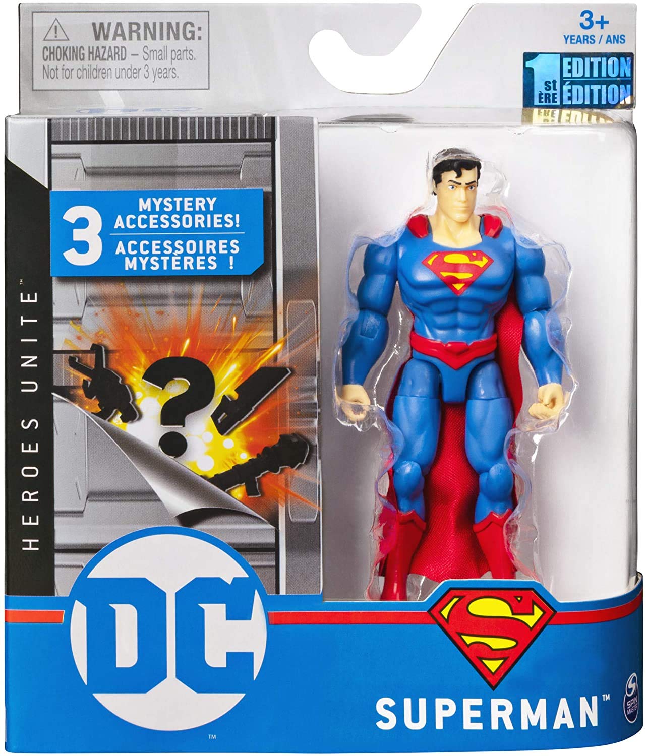 DC Shoes DC Heroes Unite 4-Inch Superman Action Figure – 11-Point Articulation