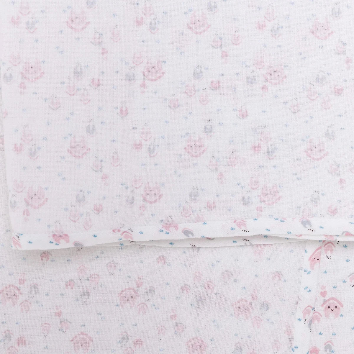 Little Dreams House Print Muslin Baby Blanket (100 x 110 cm)