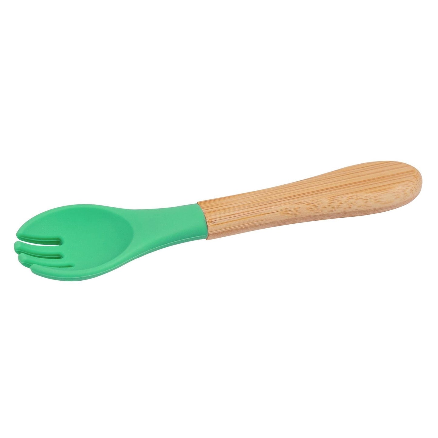 Bamboo Baby Weaning Fork with Silicone Tip