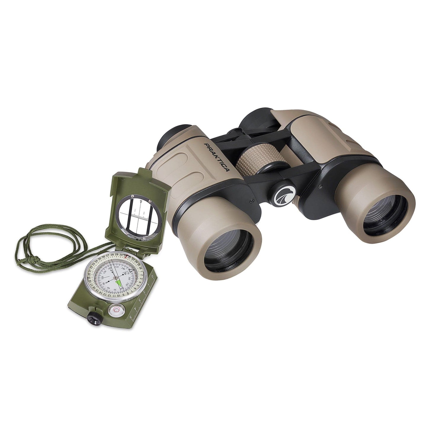 PRAKTICA Falcon 8x40mm Wide Angle Porro Prism Field Binoculars - Sand