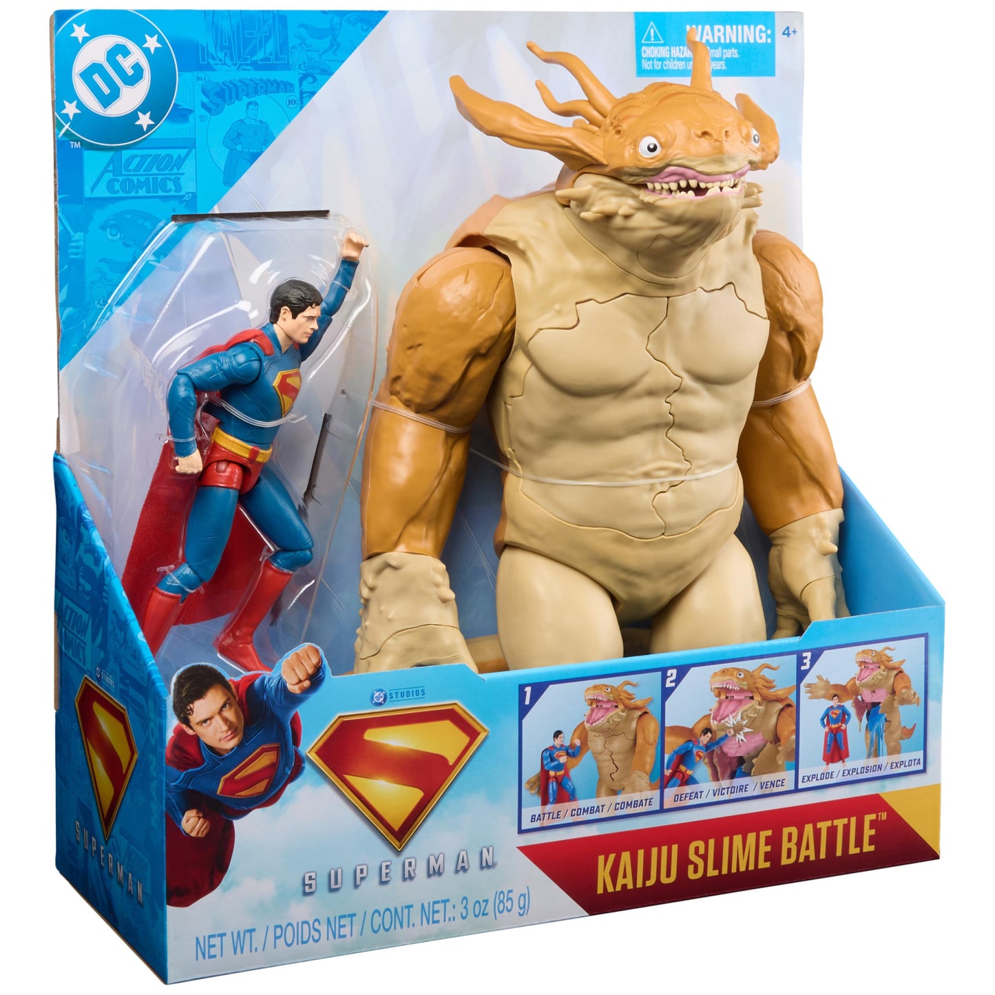 DC Comics Superman Kaiju Slime Battle Action Figure Set – 12-Inch Kaiju & 6-Inch Superman
