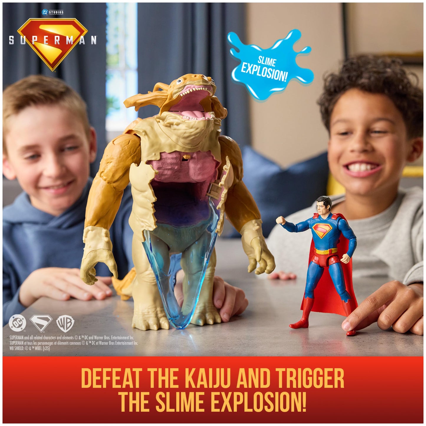 DC Comics Superman Kaiju Slime Battle Action Figure Set – 12-Inch Kaiju & 6-Inch Superman