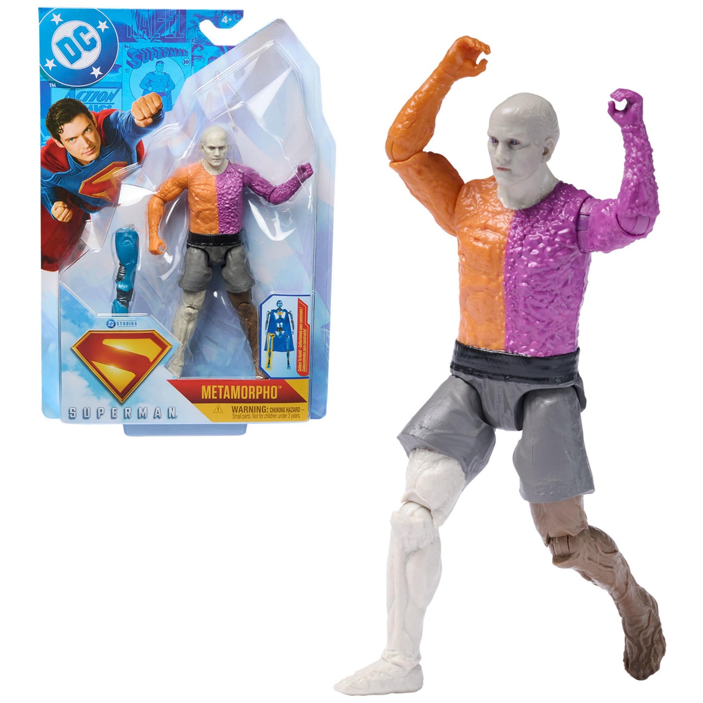 DC Comics Superman 6-Inch Metamorpho Action Figure – Authentic Movie Styling, 9-Point Articulation