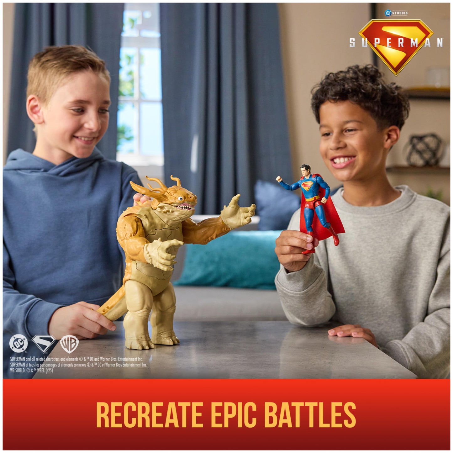DC Comics Superman Kaiju Slime Battle Action Figure Set – 12-Inch Kaiju & 6-Inch Superman