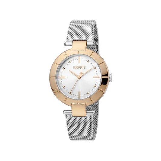 Esprit Women's Silver Stainless Steel Watch, Silver Dial | Es1l191m0025