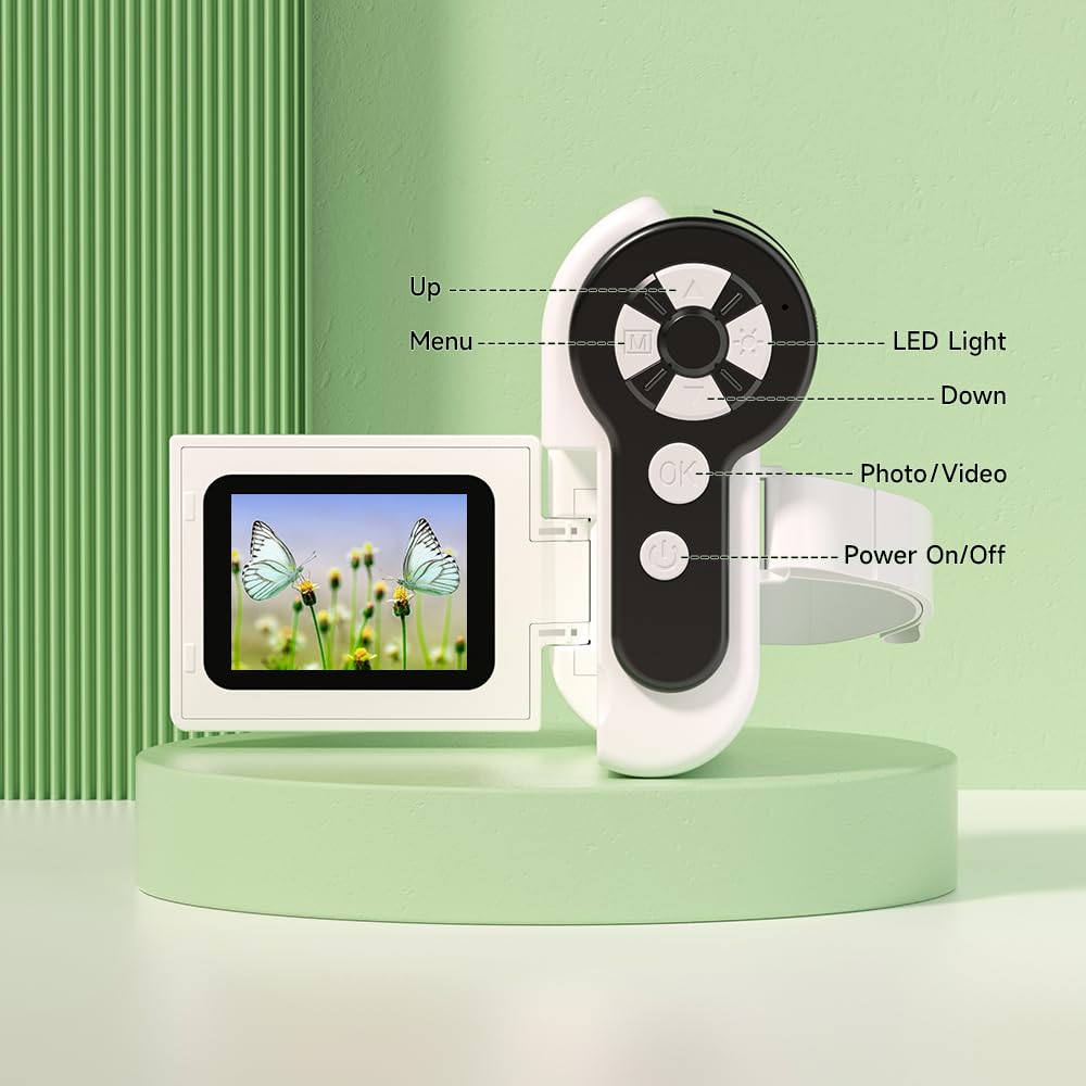 Dcorn 3-in-1 1000X Handheld Kids Microscope with 2in LCD – Portable Educational Microscope