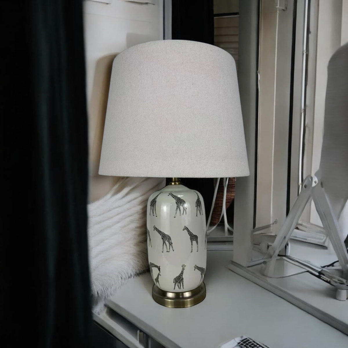 41CM LAMP AND SHADE