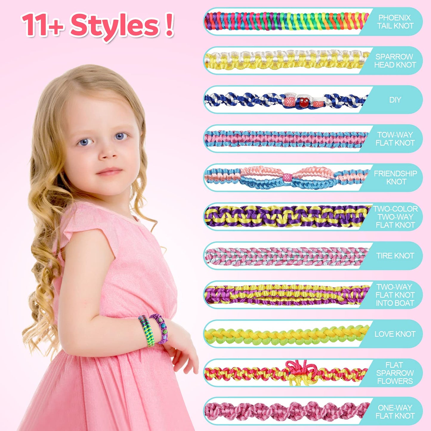 DDAI Friendship Bracelet Kit for Girls 8-12 – Creative DIY Jewelry Gift