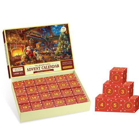 Christmas Advent Calendar Puzzle - 24 Days of Jigsaw Fun | Unique Holiday Countdown with Daily Puzzle Surprises