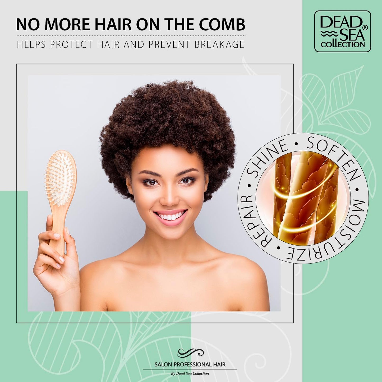 Dead Sea Collection Shampoo & Conditioner Set for Curly Hair – Avocado & Aloe, Pure Dead Sea Minerals | 2 Bottles (33.8 & 30.6 fl oz)