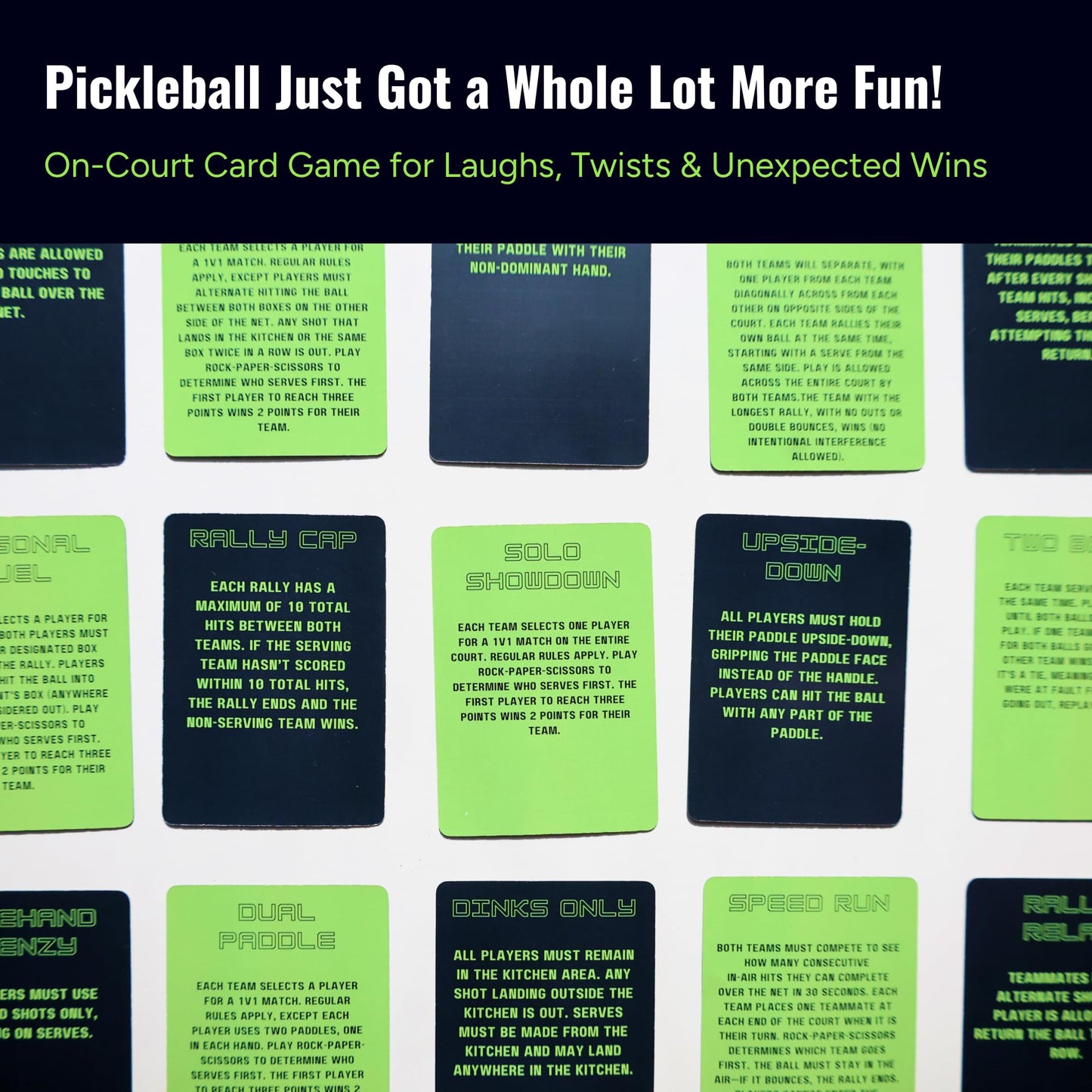 Deal and Dink: Ultimate On-Court Pickleball Card Game for Fun & Strategy