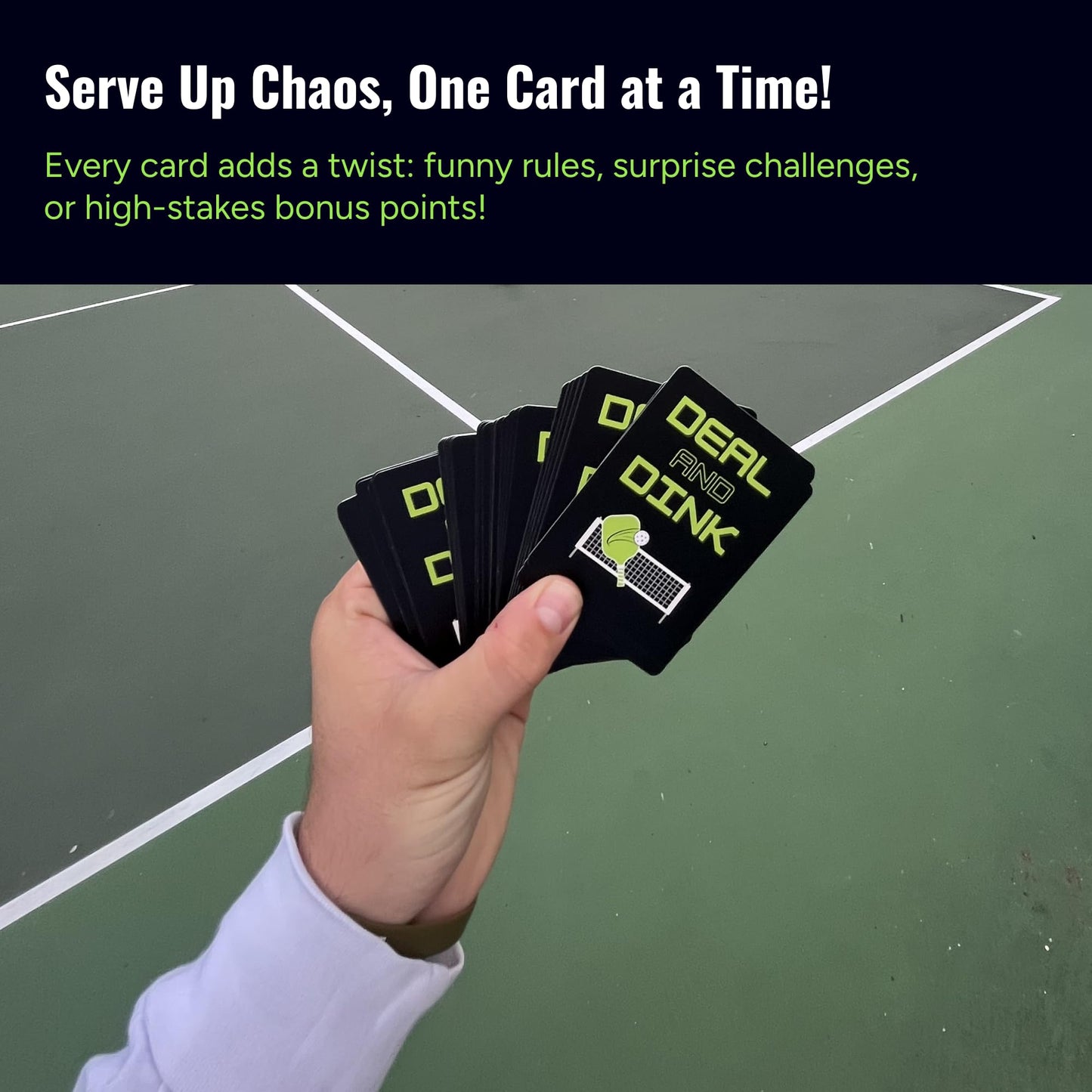 Deal and Dink: Ultimate On-Court Pickleball Card Game for Fun & Strategy
