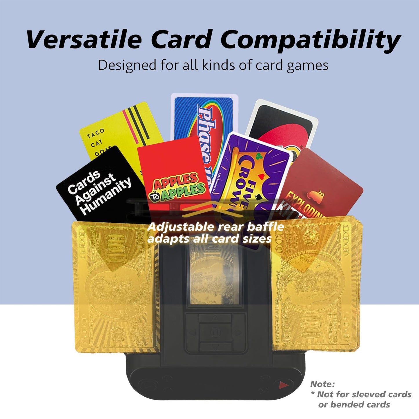 Dealtron All-in-One Card Shuffler & Dealer — 12-Player, 2-Deck, 360° Rotation, Ultra Quiet