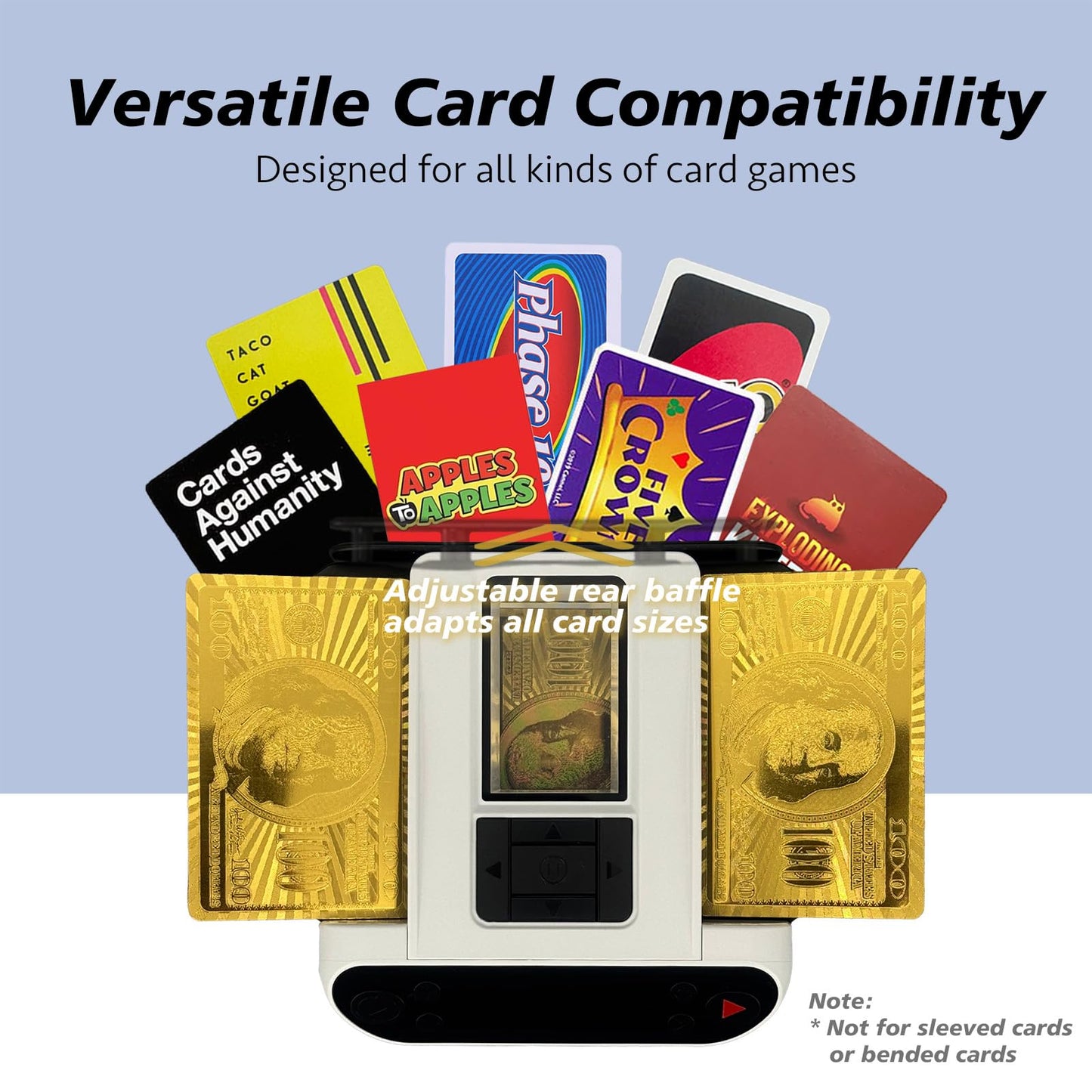 Dealtron 2026 All-in-One Card Shuffler & Dealer | 2-Deck, 360° Rotation, Ultra Quiet