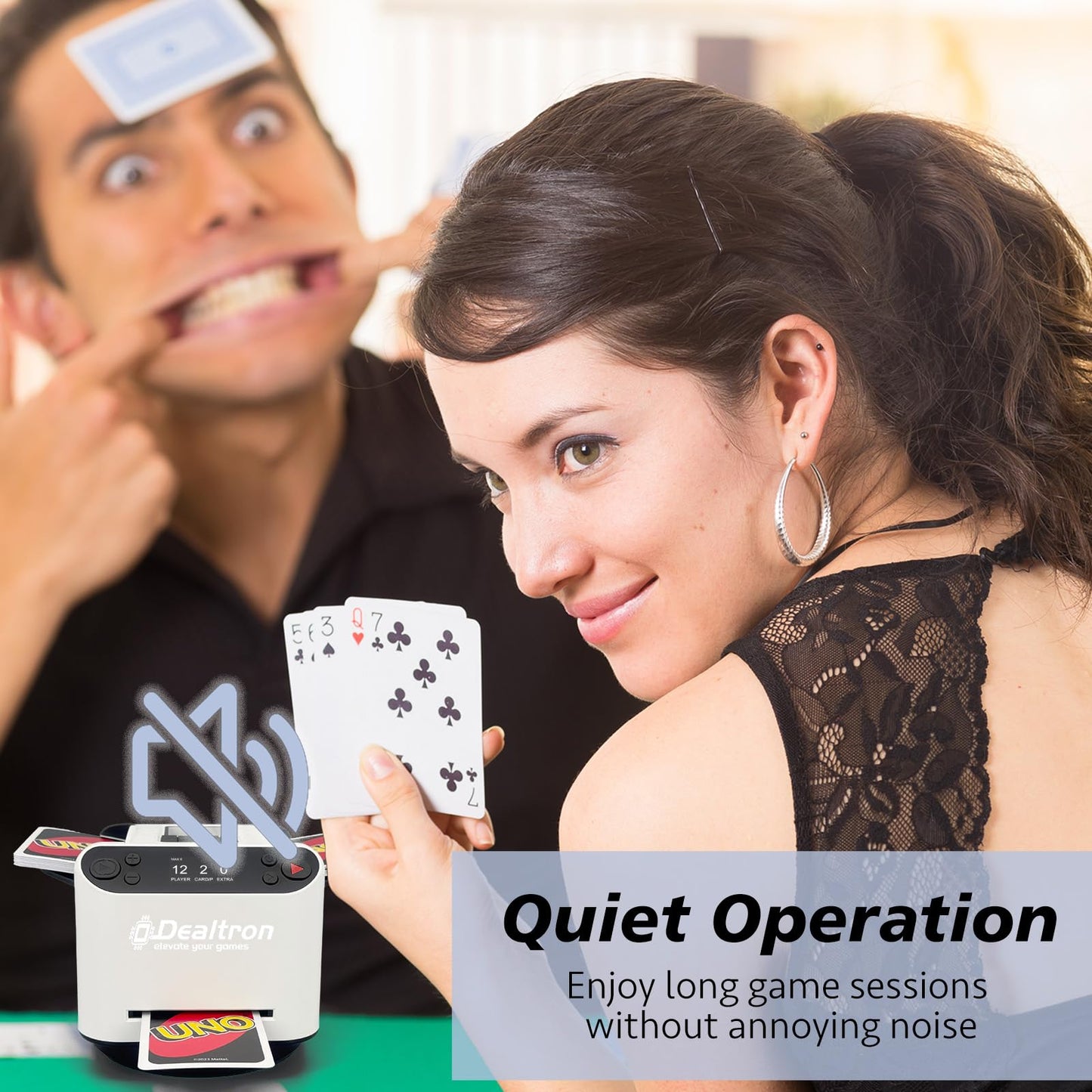 Dealtron 2026 All-in-One Card Shuffler & Dealer | 2-Deck, 360° Rotation, Ultra Quiet